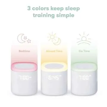Frida Baby 3-in-1 Alarm Clock + Sound Machine + Nightlight | Wake Up Light Sunrise Alarm Clock, White Noise Soother, Sleep Trainer, Nursery + Toddler + Kids Bedroom (Bluetooth)