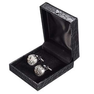 Cufflinks,Baban Deluxe Steampunk Mens Cufflinks Vintage Watch Movement Shape Cufflinks Gift for Men/...