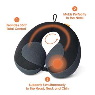 INFANZIA Kids Neck Pillow for Ultimate Travel Comfort