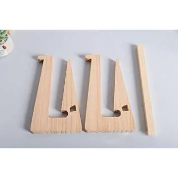 Wooden Laptop Stand,Vertical Laptop Stand for Desk,Wood Notebook Holder Mount Stand Compatible with MacBook Air Mac Pro, Chromebook, HP, DELL, Acer, Toshiba, Surface, Lenovo etc