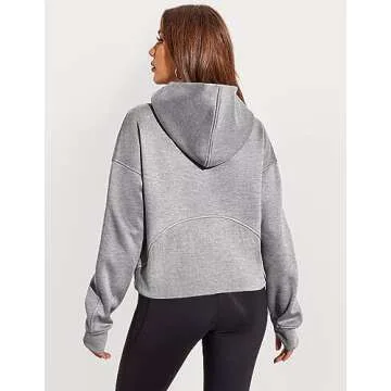 Trendy Plus Size Zipper Hoodie for Women - Comfort Meets Style
