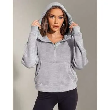 Trendy Plus Size Zipper Hoodie for Women - Comfort Meets Style
