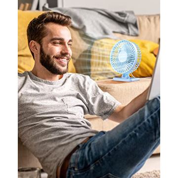 Gaiatop USB Desk Fan - Lightweight and Quiet Cooling Solution