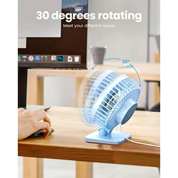 Gaiatop USB Desk Fan - Lightweight and Quiet Cooling Solution