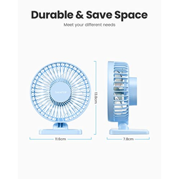 Gaiatop USB Desk Fan - Lightweight and Quiet Cooling Solution