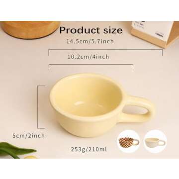 Stylish Brown Checkered Coffee Mug | Multi-purpose Ceramic Cup