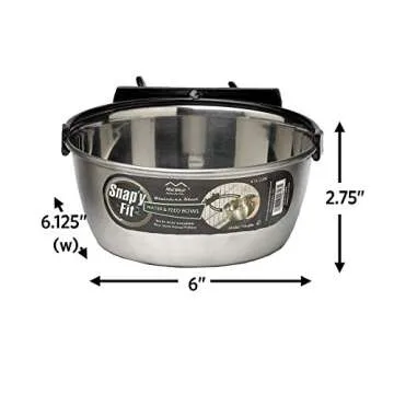 Stainless Steel Pet Bowl with No-Tip Design for Dogs and Cats
