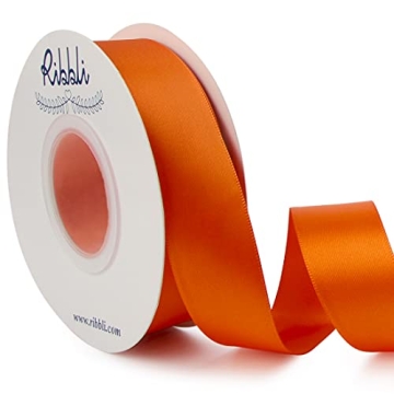 Ribbli Torrid Orange Satin Ribbon for Crafts & Weddings