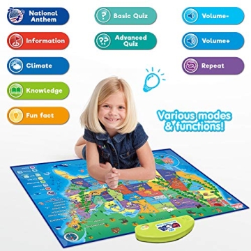 My USA Interactive Smart Map for Kids | Educational Gift