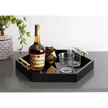 Kate and Laurel Lipton Decorative Tray for Stylish Homes