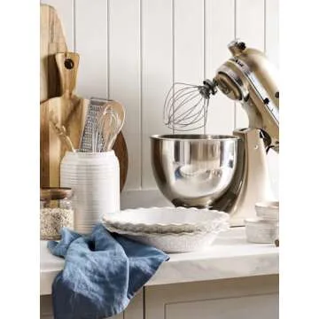 Elegant Le Tauci Fluted 9-Inch Pie Dish for All Occasions