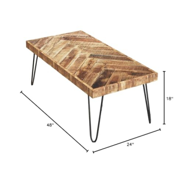 Mindful Living Solid Wood Coffee Table for Eco-Friendly Living