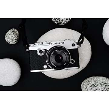 OM SYSTEM OLYMPUS M.Zuiko Digital 17mm F1.8 Black For Micro Four Thirds System Camera, Compact Desig...