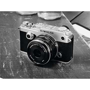 OM SYSTEM OLYMPUS M.Zuiko Digital 17mm F1.8 Black For Micro Four Thirds System Camera, Compact Design, Beautiful Bokeh, Bright