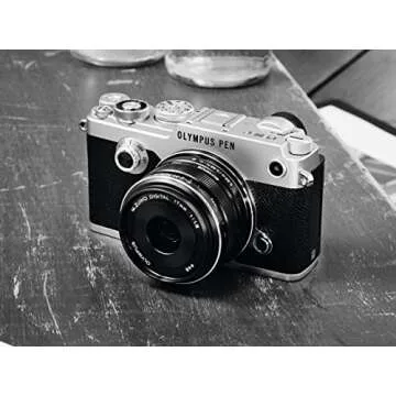 OM SYSTEM OLYMPUS M.Zuiko Digital 17mm F1.8 Black For Micro Four Thirds System Camera, Compact Design, Beautiful Bokeh, Bright