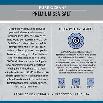 SaltWorks Pure Ocean Sea Salt 5 lb Coarse Grain for Cooking