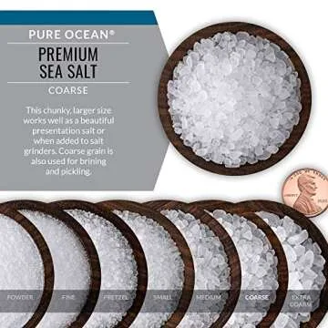 SaltWorks Pure Ocean Sea Salt 5 lb Coarse Grain for Cooking