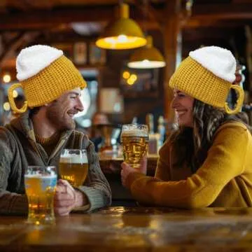 gagift world Beer Hat, Knit Funny Hat for Men and Women, Novelty Gifts for Beer Lovers Cute Birthday...