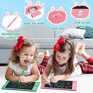 FLUESTON LCD Writing Tablet 3 Pack for Kids Doodle Board