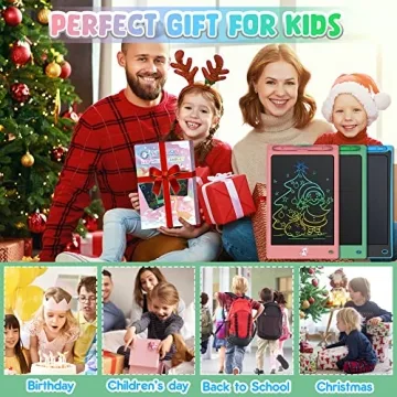 FLUESTON LCD Writing Tablet 3 Pack for Kids Doodle Board