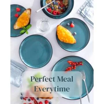 32 Piece Mediterranean Dinnerware Set for 8 Modern Style