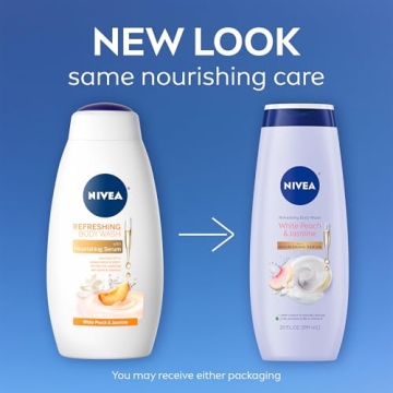 NIVEA Body Wash Set - Shea Butter & Jasmine, 20 Fl Oz