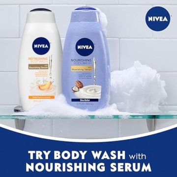 NIVEA Body Wash Set - Shea Butter & Jasmine, 20 Fl Oz