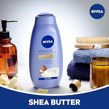 NIVEA Body Wash Set - Shea Butter & Jasmine, 20 Fl Oz