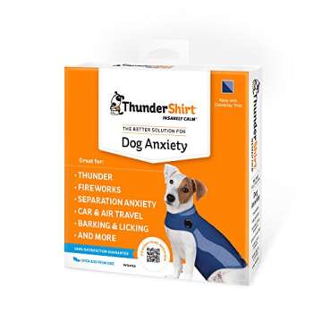 ThunderShirt Calming Vest for Dogs, XX Small, Blue Polo - Anxiety Relief