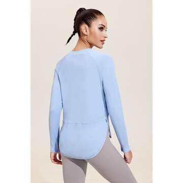 PINSPARK UV Protective Women's Workout Top for Activewear