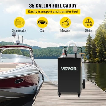 VEVOR 35 Gallon Fuel Caddy for Easy Fuel Transport