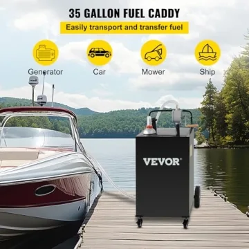 VEVOR 35 Gallon Fuel Caddy for Easy Fuel Transport