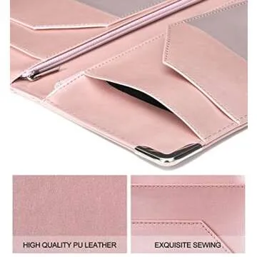 Server Books for Waitress - 5x9 Waiter Book Server Wallet with Zipper Pocket, Cute Waitress Book&Waitstaff Organizer with Money Pocket Fit Server Apron