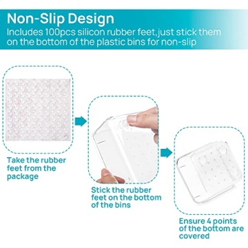 Vtopmart Clear Plastic Drawer Organizers - 25 PCS Set