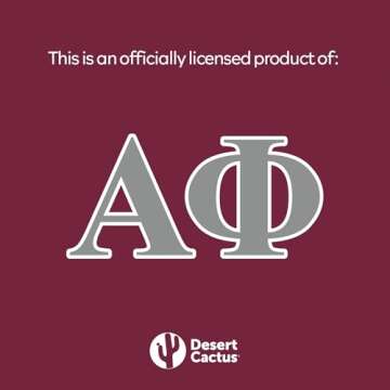 Desert Cactus Alpha Phi Stickers Sorority Marble Decal Laptop Water Bottle Car (Marble Sheet)