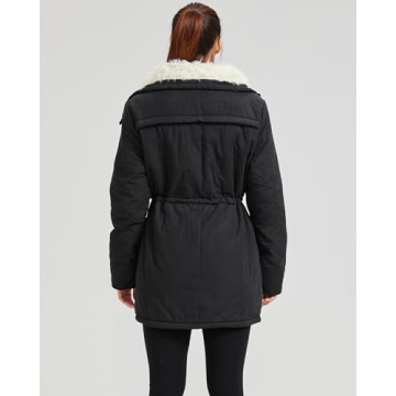 MEWOW Women's Thick Faux Lamb Wool Lined Winter Coat