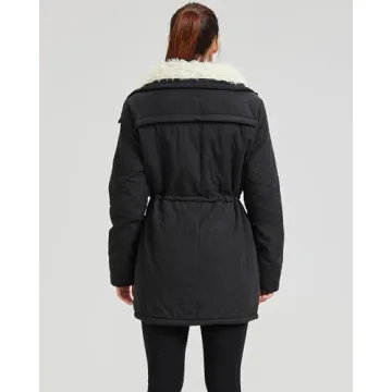 MEWOW Women's Thick Faux Lamb Wool Lined Winter Coat