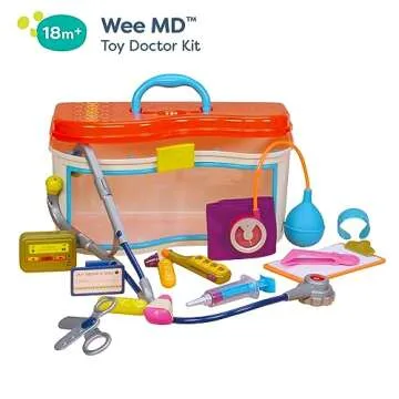 Wee MD Pretend Play Doctor Kit for Toddlers - 14 Pieces