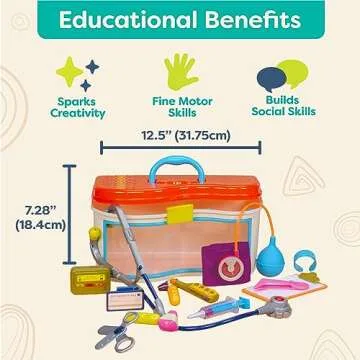 Wee MD Pretend Play Doctor Kit for Toddlers - 14 Pieces