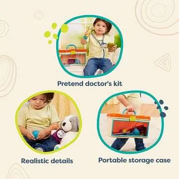 Wee MD Pretend Play Doctor Kit for Toddlers - 14 Pieces