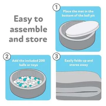 Nuby Velvet Ball Pit - Fun & Safe Play Space for Toddlers