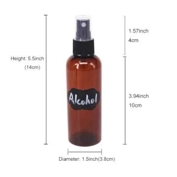 BPFY Amber Spray Bottles 3.3 oz for Essential Oils Travel
