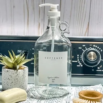 Laundry Detergent Dispenser: Stylish Glass Jugs with Pump