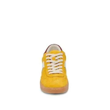 Chic Dolce Vita Women's Notice Sneakers in Mustard Suede