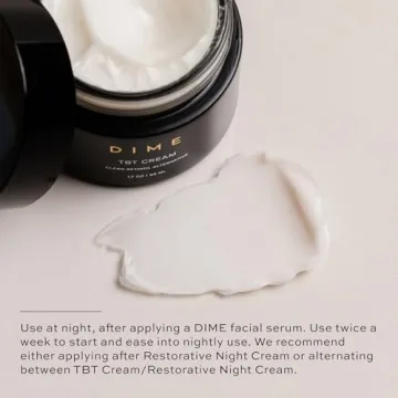 DIME Beauty TBT Cream, Anti-Aging Retinol Cream Alternative and Face Moisturizer with Bakuchiol, Lightweight Night Cream 1.7 oz / 50 ml