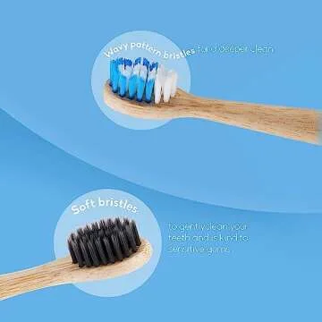 The Humble Co. Electric Toothbrush Heads – Replacement Heads Compatible with Sonicare Toothbrush, Helps Remove Plaque and Eliminate Bad Breath (4pk, Charcoal)