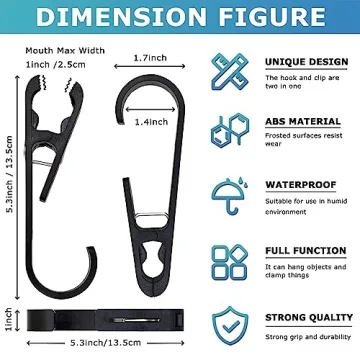 XoYoZo Laundry Hooks - Durable Clips & Organizers