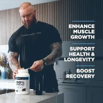 Transparent Labs Grass-Fed Whey Protein Isolate - Naturally Flavored, Gluten Free Whey Protein Powder with 28g of Protein per Serving & 9 Amino Acids - 30 Servings, French Vanilla