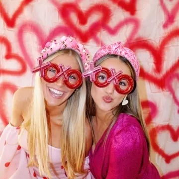 YAHPERN Valentine’s Day Jeweled Headband for Women