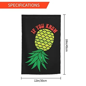 Pictetw Upside Down Pineapple Garden Flag For Festive Decor